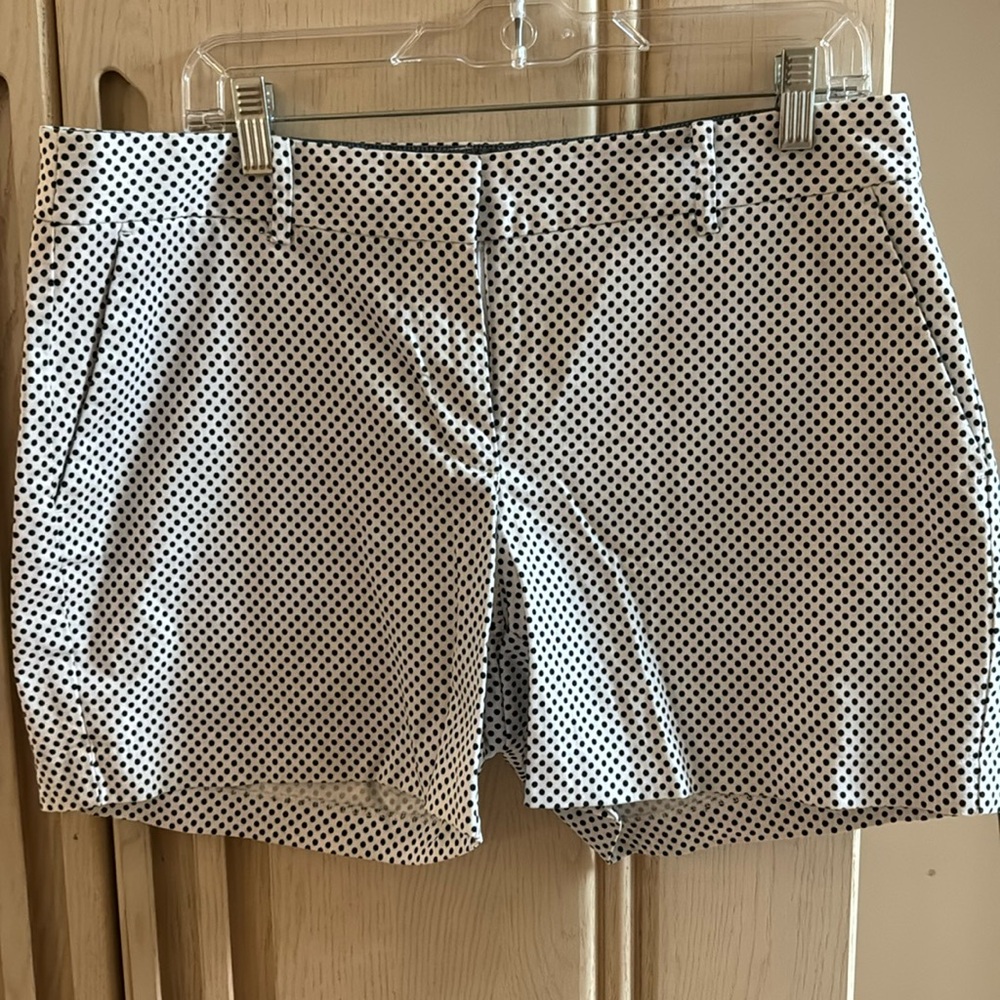 Women’s black and white polka dot Nautica shorts